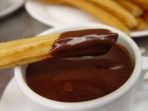 churros con chocolate