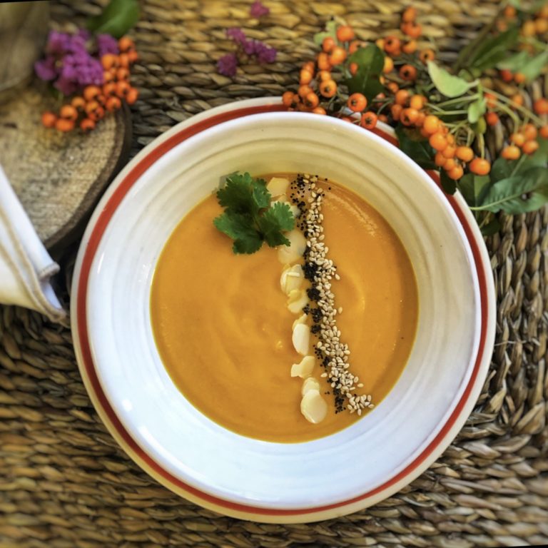 crema de calabaza al curry