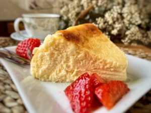 Creamy baked cheesecake