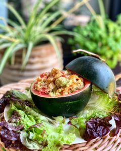 quinoa and watermelon salad