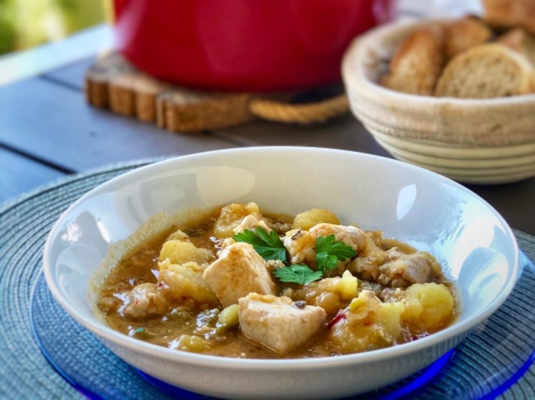 Marmitako casero con bonito del norte