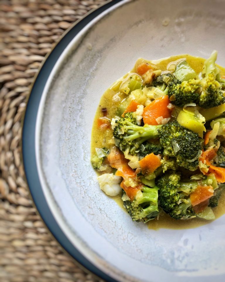 Verduras variadas al curry