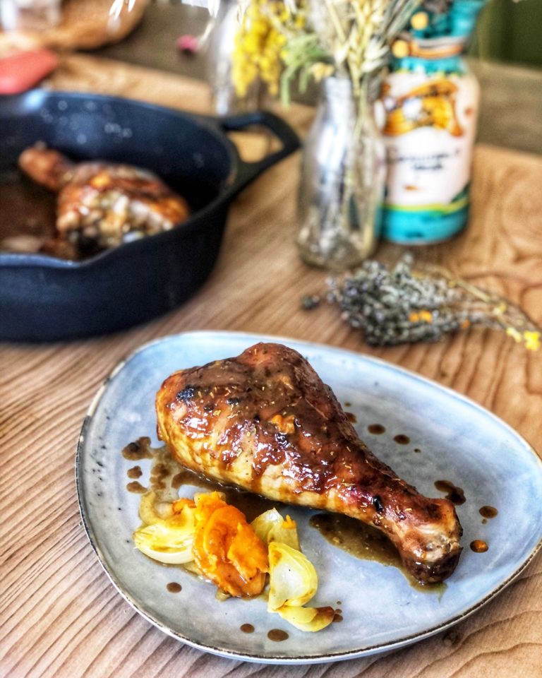 jamoncitos de pavo a la miel y mostaza